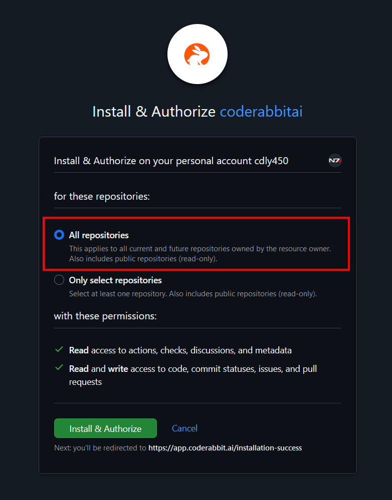 Install &amp; Authorize