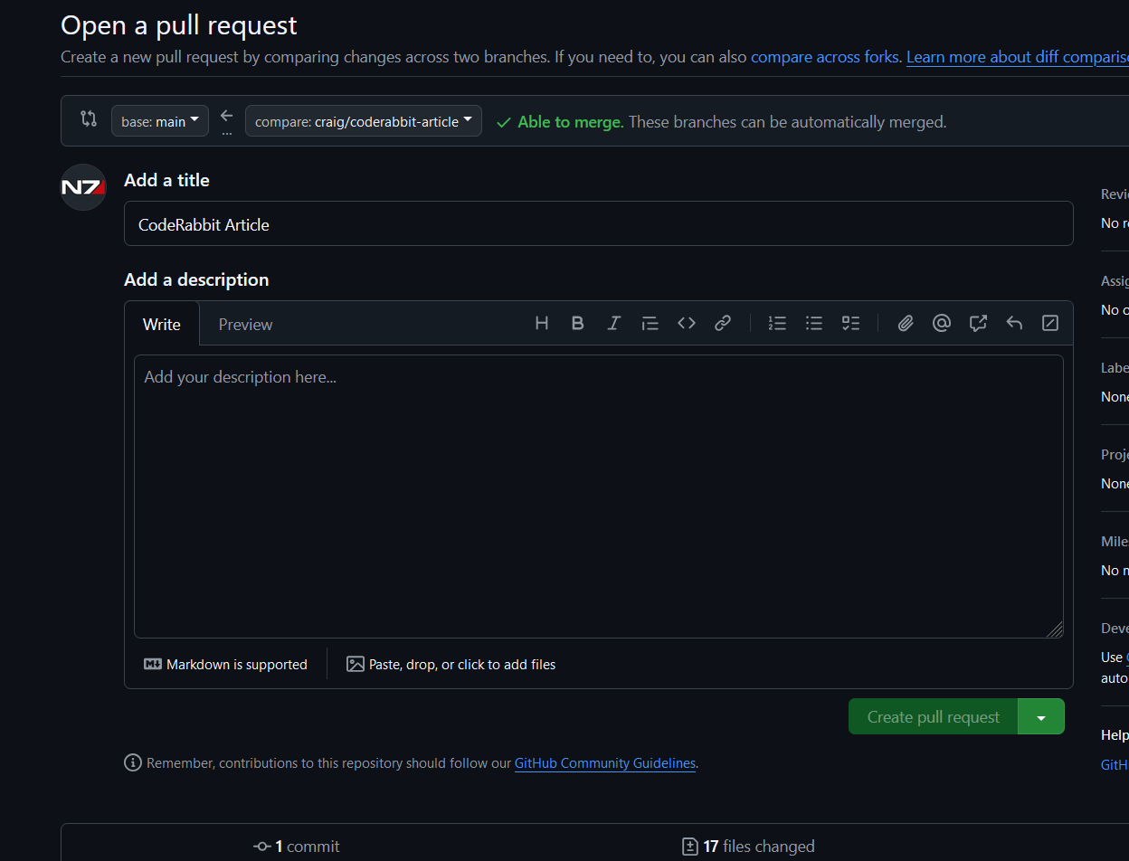 Create a Pull Request